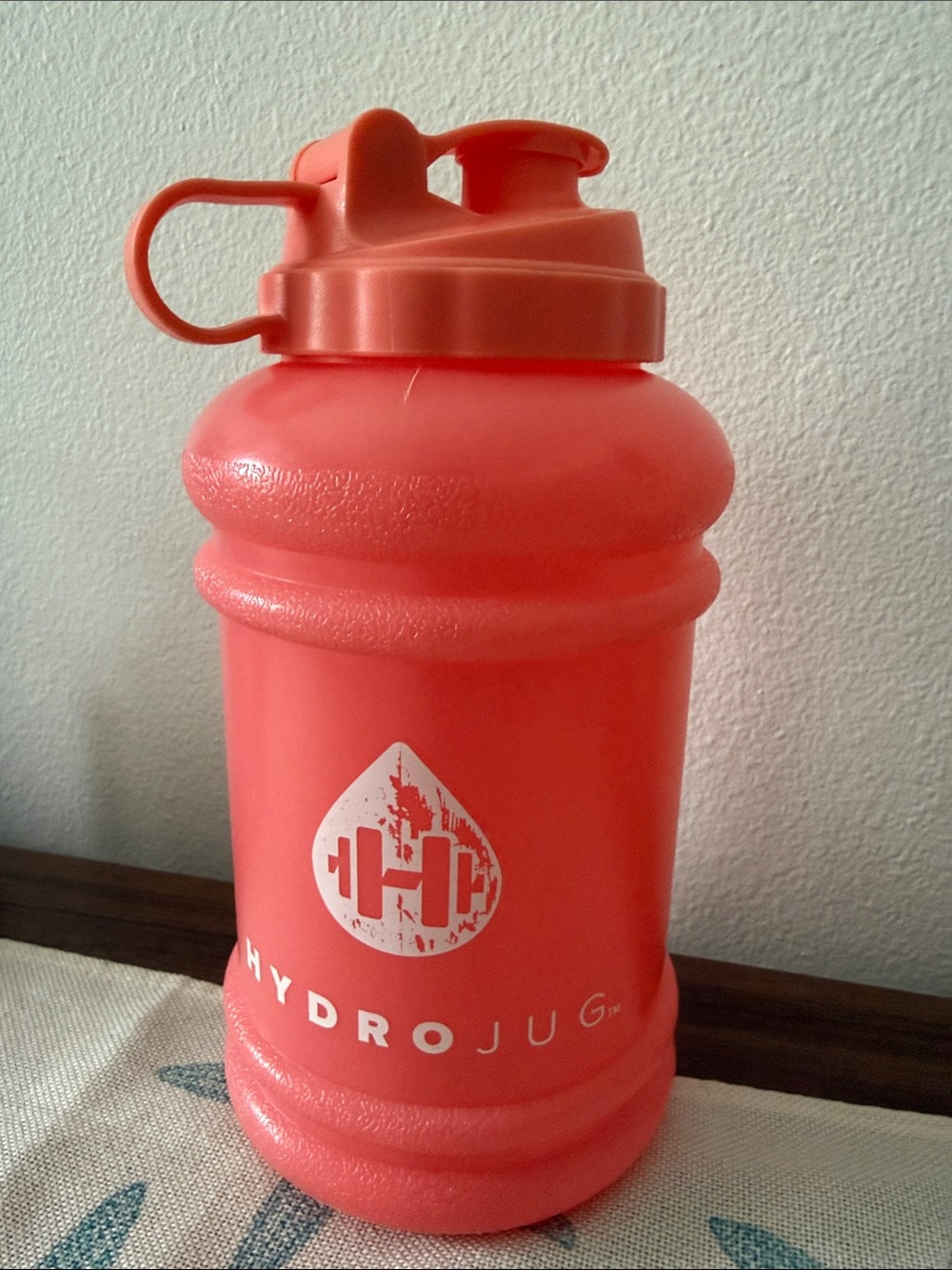 HydroJug Coral-Orange Wide-Mouth Sports Water Bottle